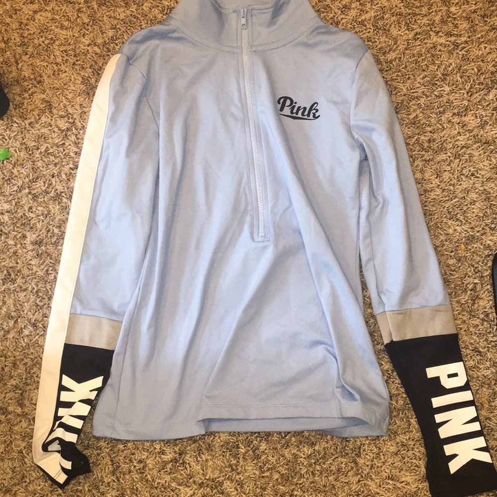 Blue pink pullover